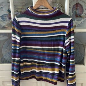 Cherry striped cotton Margaret O’Leary sweater